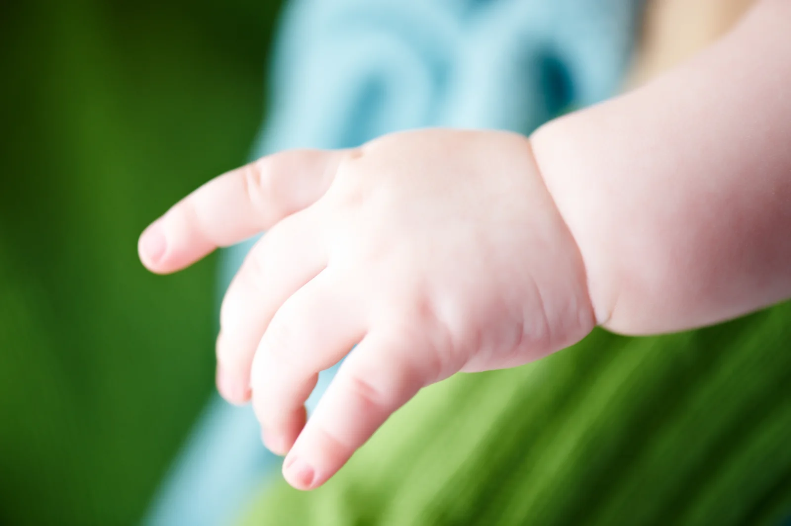 La main de bébé dans celle d’un parent